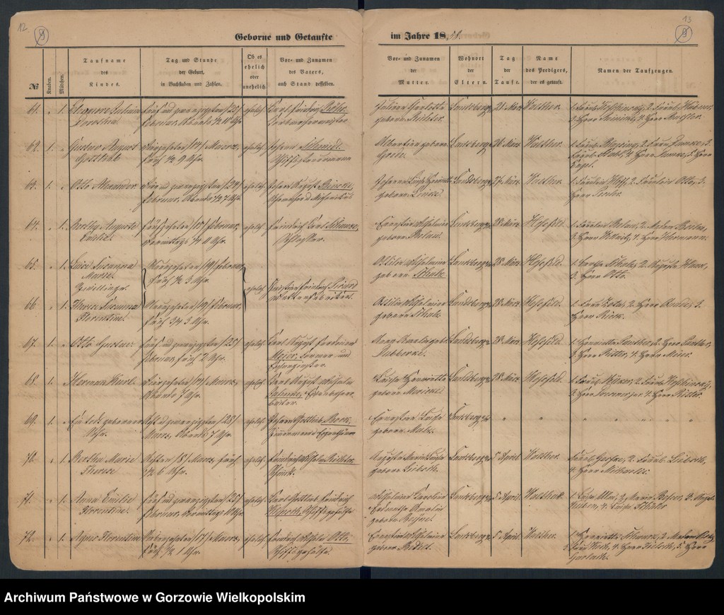 image.from.unit.number "Duplikate der Hauptkirche zu Landsberg an der Warthe (zawiera też księgę zgonów Konkordien Kirche z 1858 r.)"