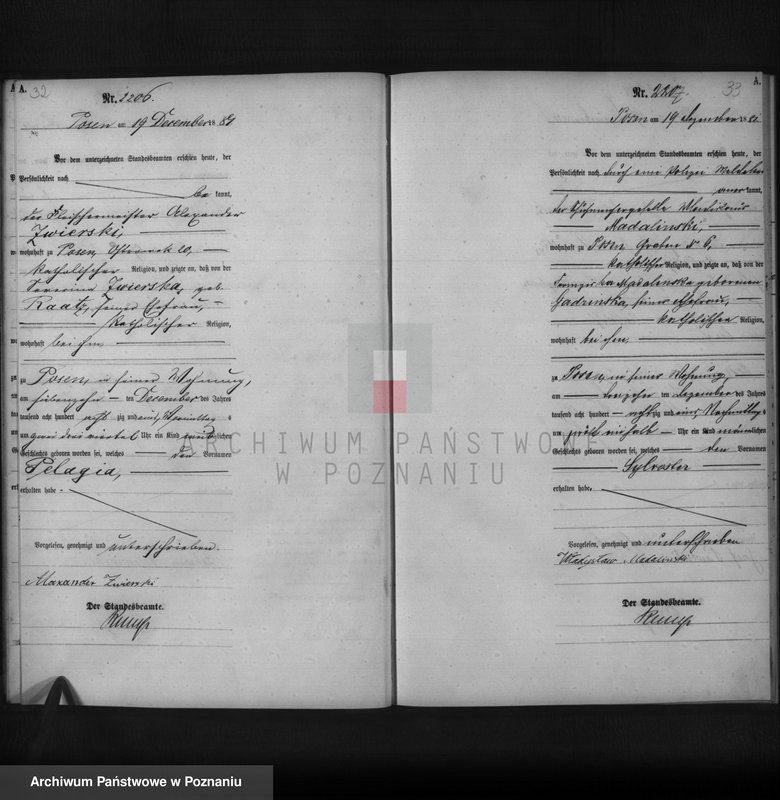 Obraz 18 z jednostki "Księga urodzeń t. V"