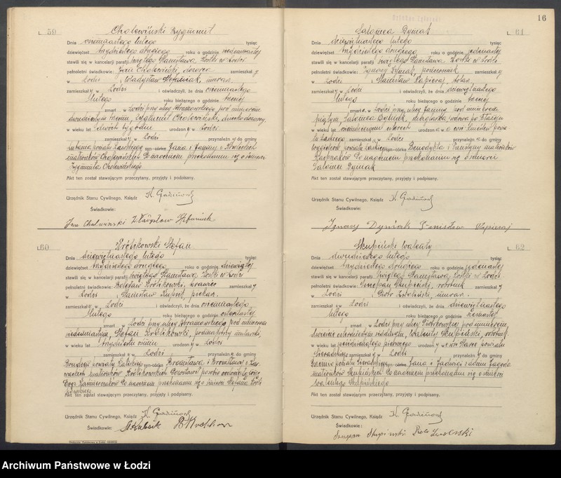 Obraz 18 z jednostki "Akta zgonów"