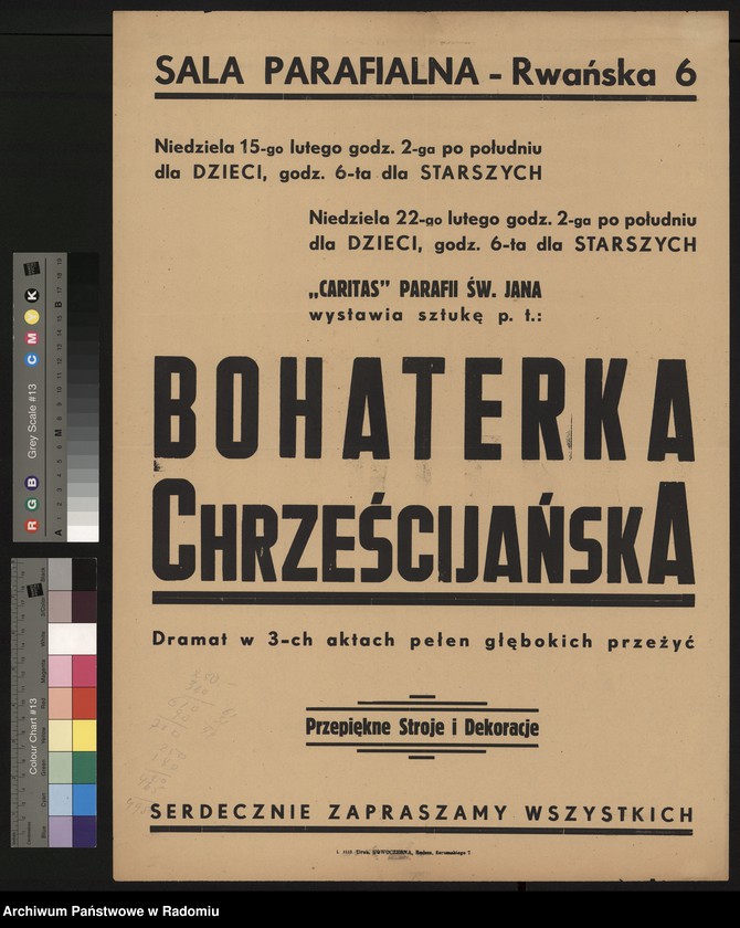Obraz 13 z kolekcji "Plakaty i afisze teatralne z okresu Polski Ludowej"