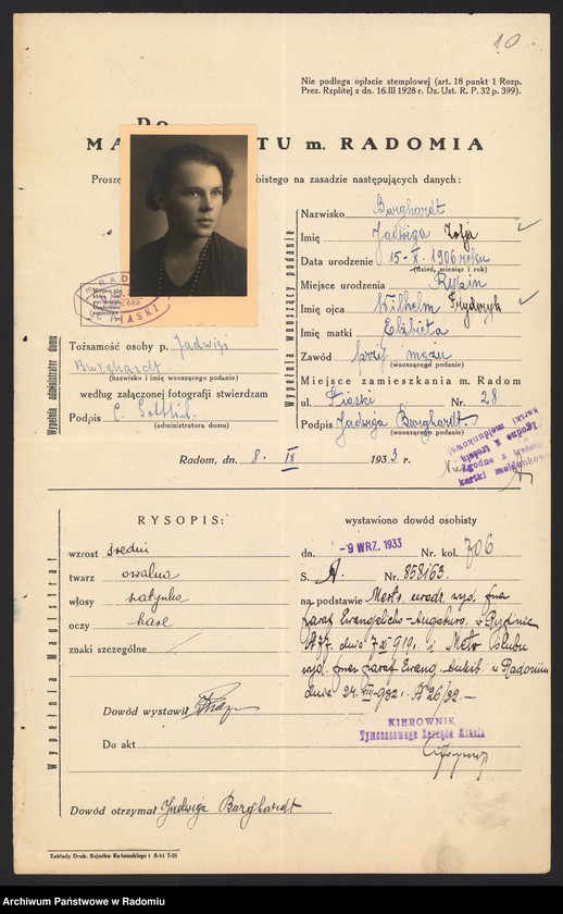 Obraz 12 z jednostki "O dowodach osobistych nr 701-800"