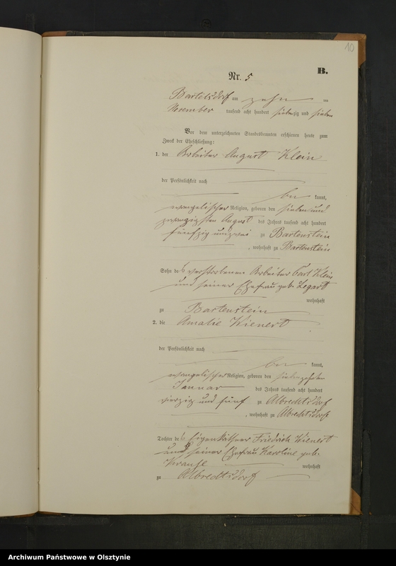 image.from.unit.number "Heiraths-Neben-Register Nr 1 - 10"