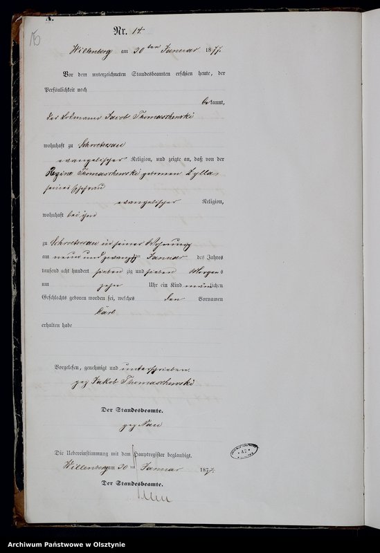 image.from.unit.number "Geburts-Haupt-Register Nr 1 - 223"