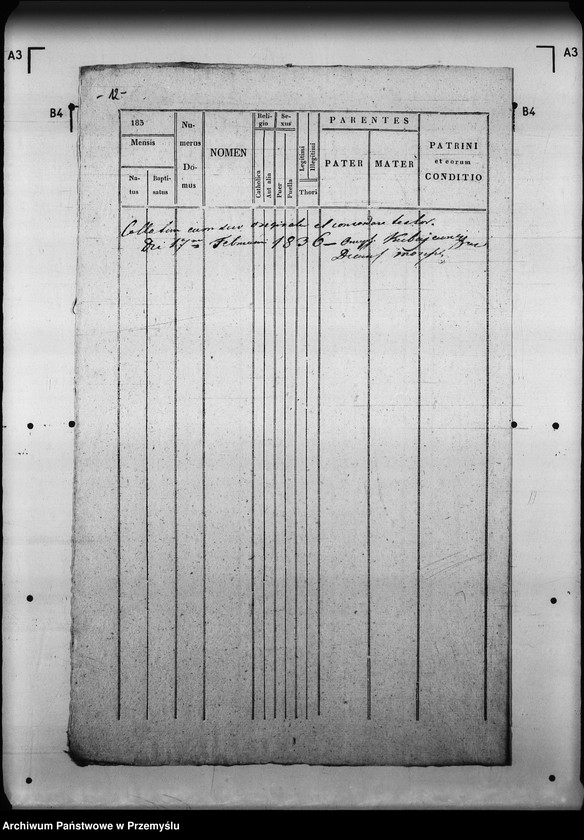 Obraz 16 z jednostki "[Kopie ksiąg metrykalnych parafii Radenice z filiami Czyżowice, Podliski, Wiszenka (dekanat Mościska)]"