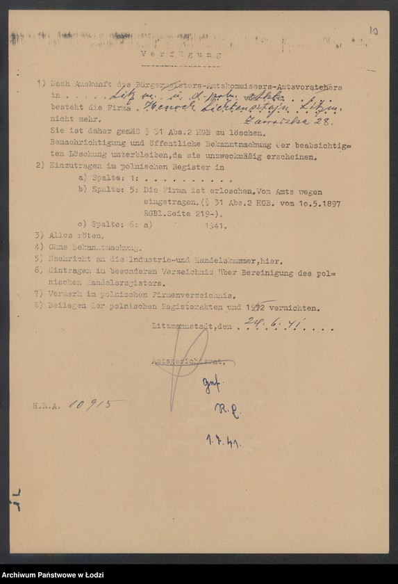 Obraz 12 z jednostki "Henoch Lichtensztejn – sklep spożywczy"