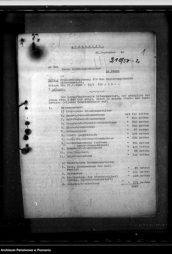 Obraz 5 z jednostki "Krankenhäuser"