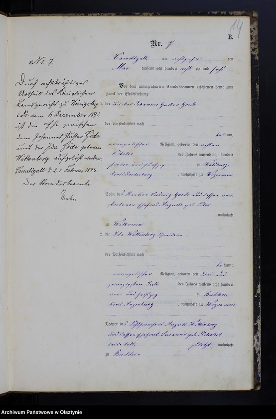 image.from.unit.number "Heiraths-Haupt-Register Nr 1 - 28"