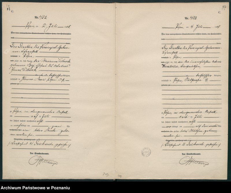 Obraz 10 z jednostki "Księga miejscowa zgonów tom II [Rejestr główny zgonów]"