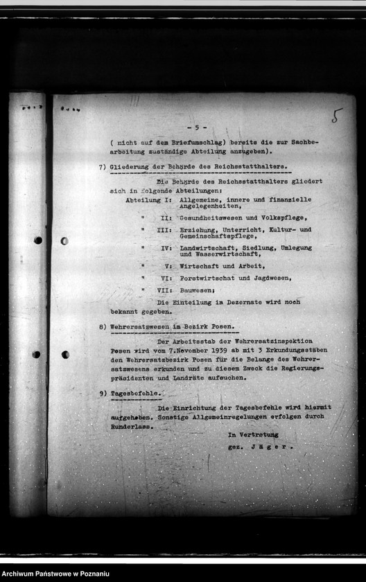 Obraz 9 z jednostki "Anordnungen nur für die Behörde"