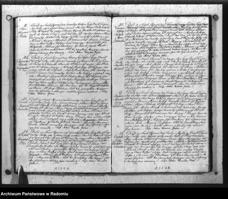 Obraz 6 z jednostki "Dupplikat Aktów Religiyno- Cywilnych Urodzenia, Zaślubienia i Zeyścia parafii Kowali Stępociny Roku 1836"