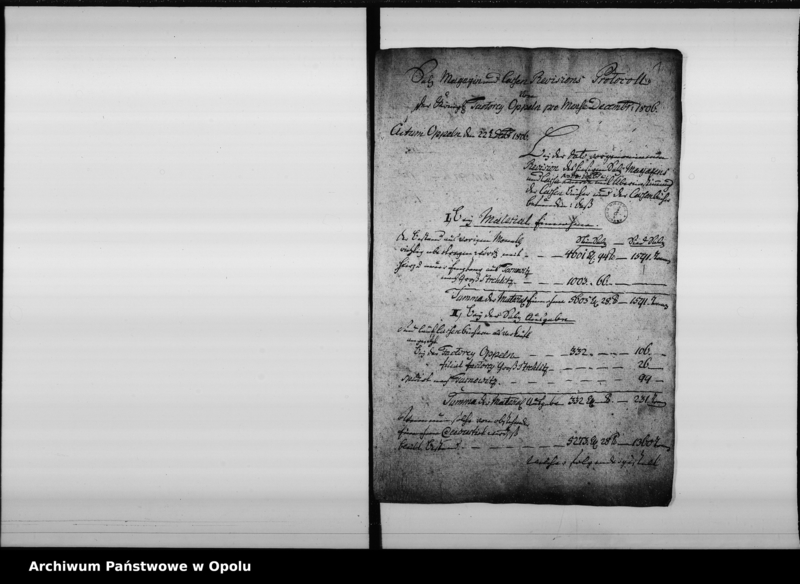 Obraz 5 z jednostki "Fourage Magazin und Verpflegungs-Sachen 1806 bis [1812]"