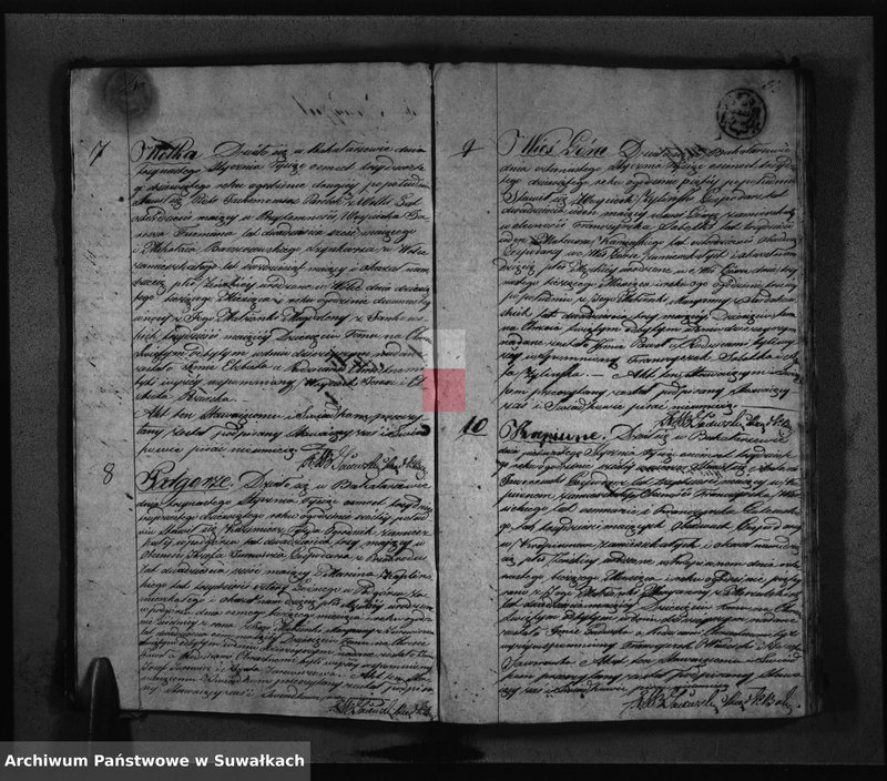 image.from.unit.number "Księga Duplikat z Roku 1839 Parafij Bakałarzewskiey przeznaczony do Archiwum Hipotecznego"