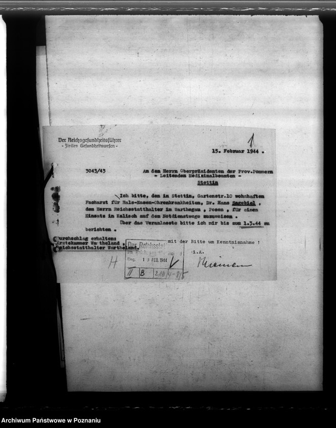 Obraz 5 z jednostki "Notdienstverpflichtung der Ärzte"