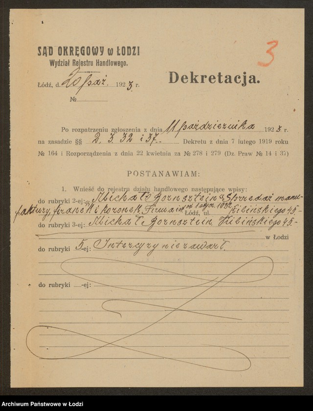 Obraz 5 z jednostki "M.Bernsztein- sprzedaż manufaktury, firanek i koronek"