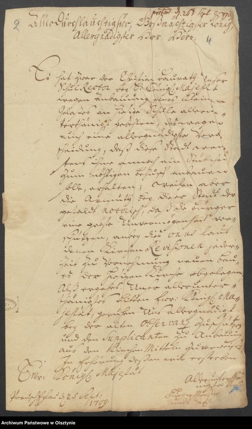 image.from.unit.number "Wegen der Schul=Gebäudes in Pr. Eylau [ Preussisch Eylau /Pruska Iławka]"