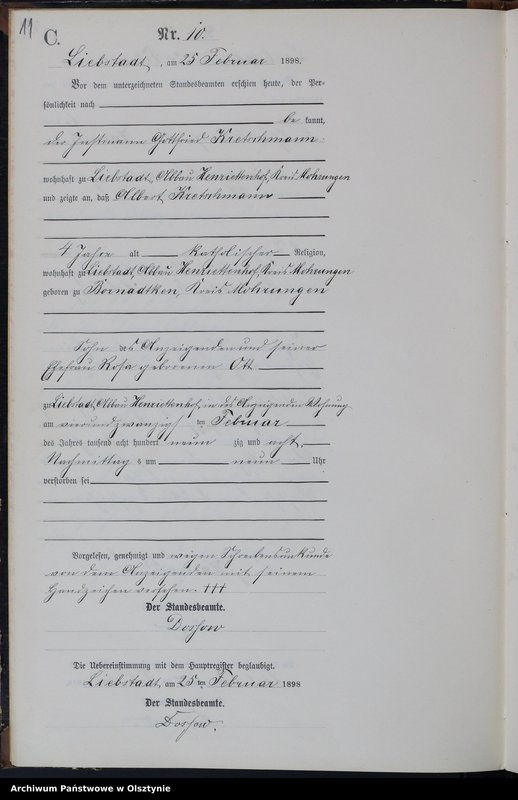 image.from.unit.number "Sterbe-Neben-Register Nr 1 - 46"