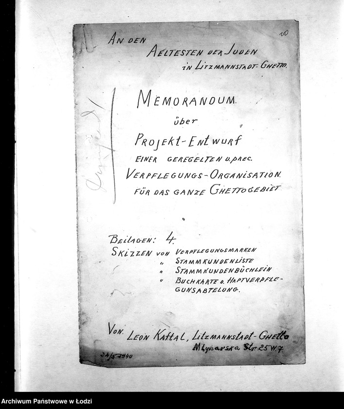 Obraz 13 z jednostki "[Projekty racjonalizatorskie dotyczące organizacji produkcji, administracji, żywienia i lecznictwa; oferty]"
