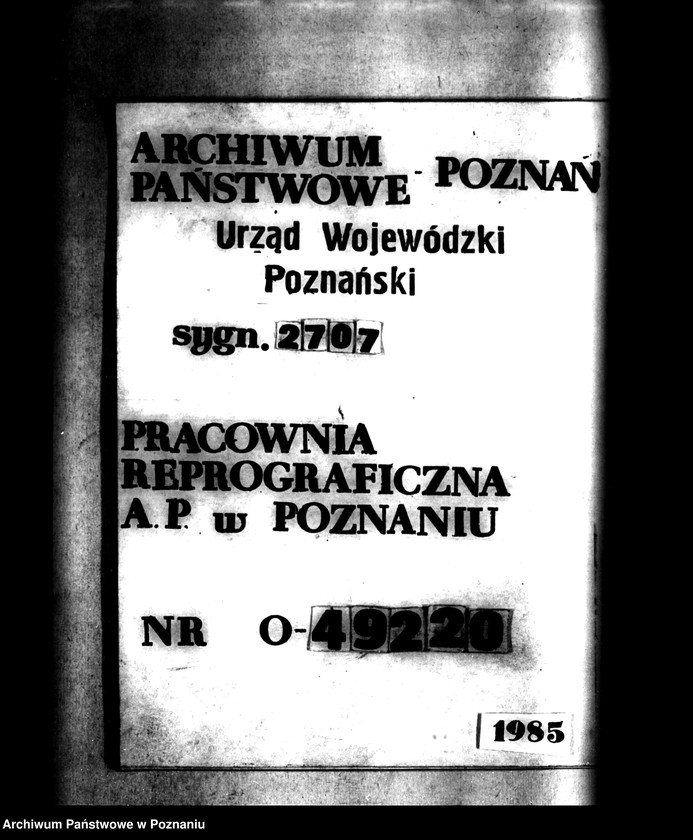 Obraz 1 z jednostki "Majątek Konarzewo powiatu poznańskiego wyłączenie z art. 4 i 5 ustawy o reformie rolnej"