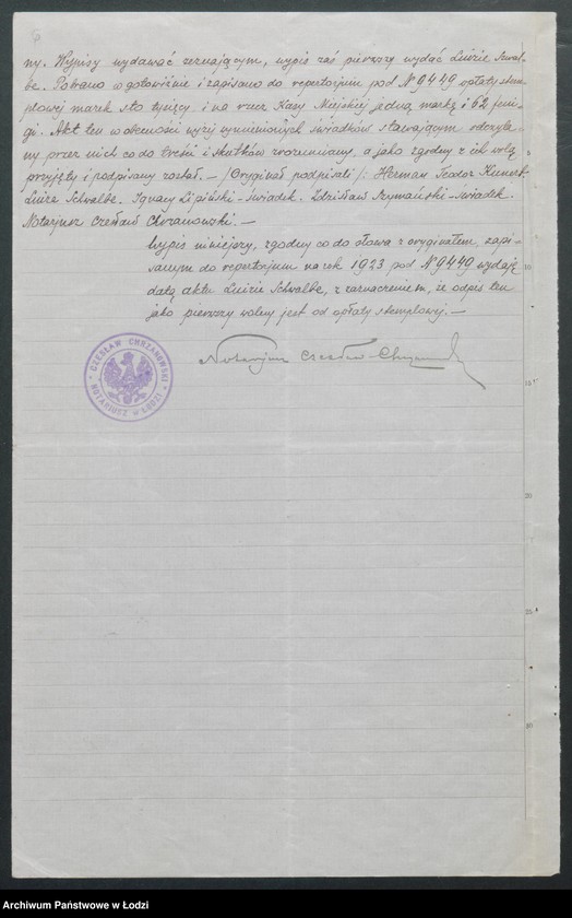 Obraz 8 z jednostki "Herman Teodor Kunert – skład obrazów i materiałów piśmiennych"