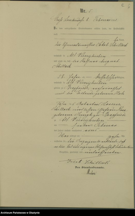 image.from.unit.number "Sterbe-Haupt-Register Nr 1 - 47 i 1 - 49"