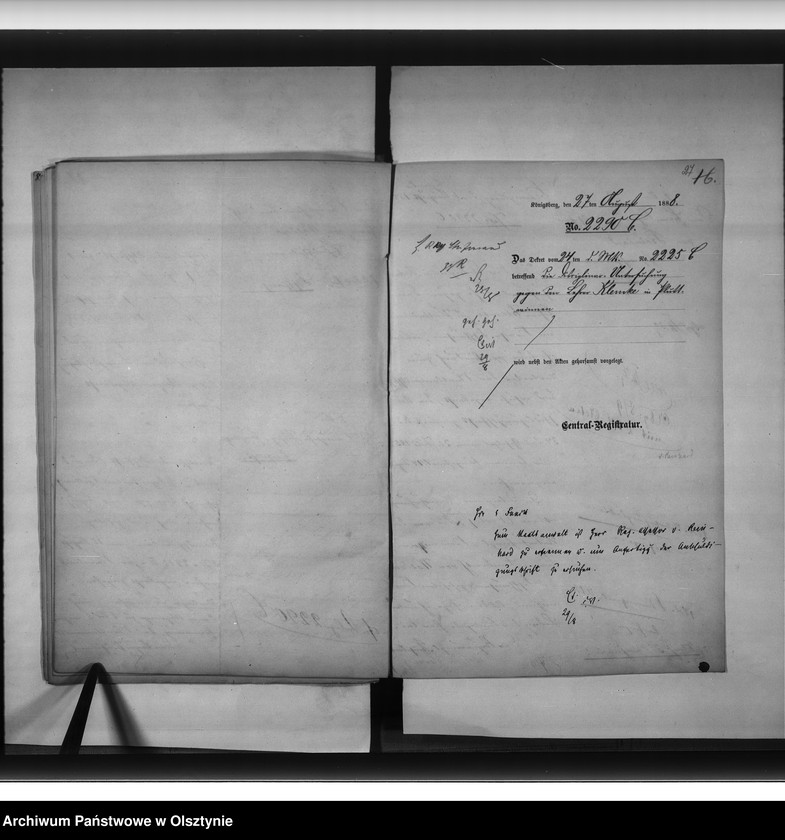 image.from.unit.number "Disciplinar-Untersuchung gegn den Lehrer Klemke [Ludwig leopold] in Plutwinnen Kreis Fischhausen"