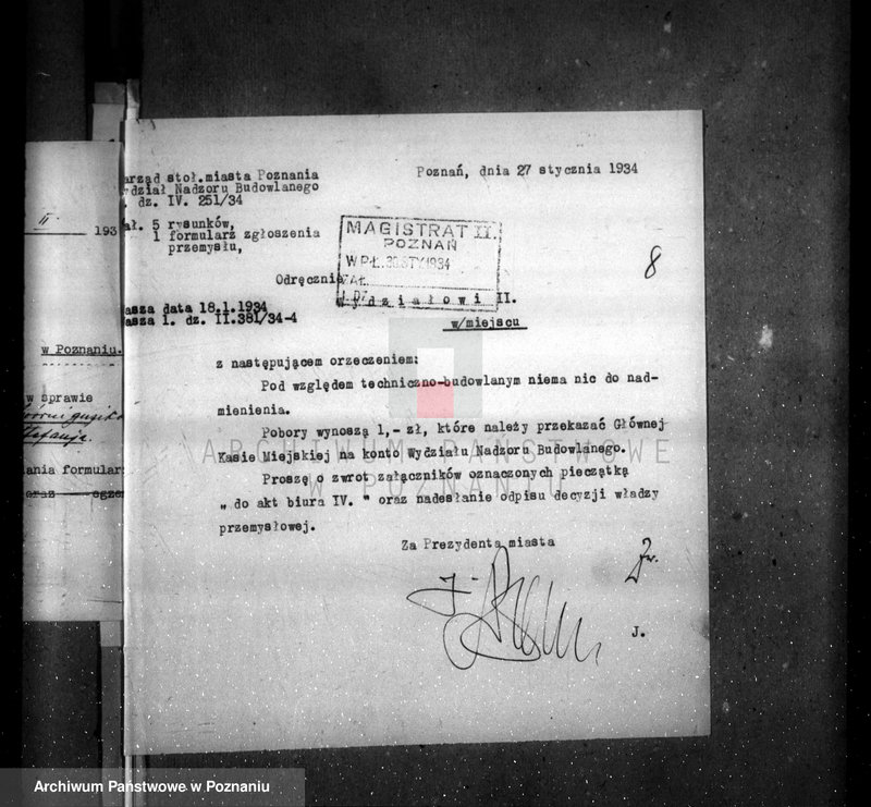 Obraz 12 z jednostki "Zatwierdzenie zakładu przemysłowego /wytwórni guzików/ St. Nowickiej w Poznaniu"
