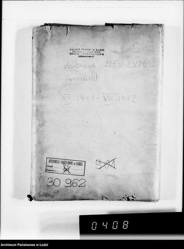 Obraz 4 z jednostki "Aufträge 22520-23089. Wehrmacht"