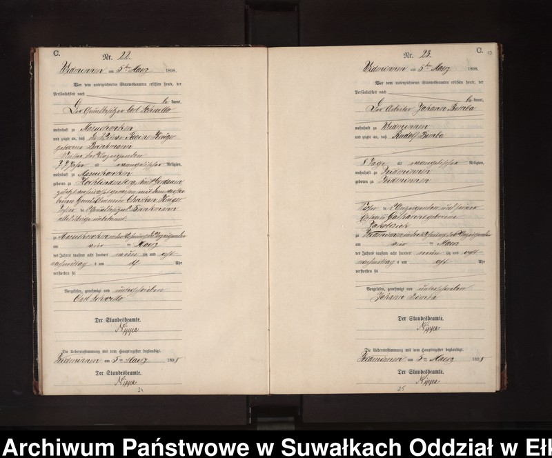 image.from.unit.number "Sterbe-Neben-Register des Preussischen Standes-Amtes Widminnen Kreis Loetzen"