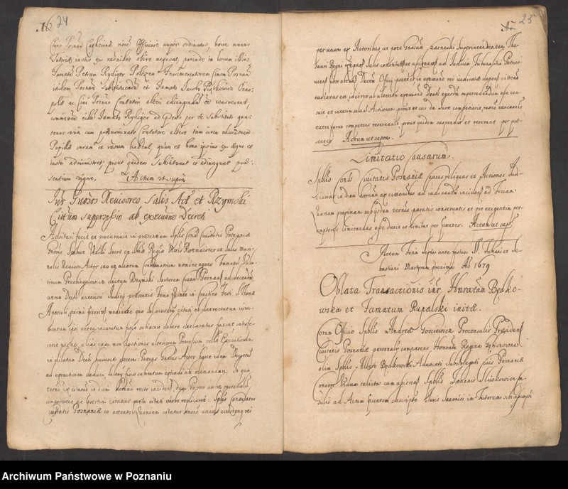 Obraz 17 z jednostki "Protocolon actorum officii consularis Posnaniensis."