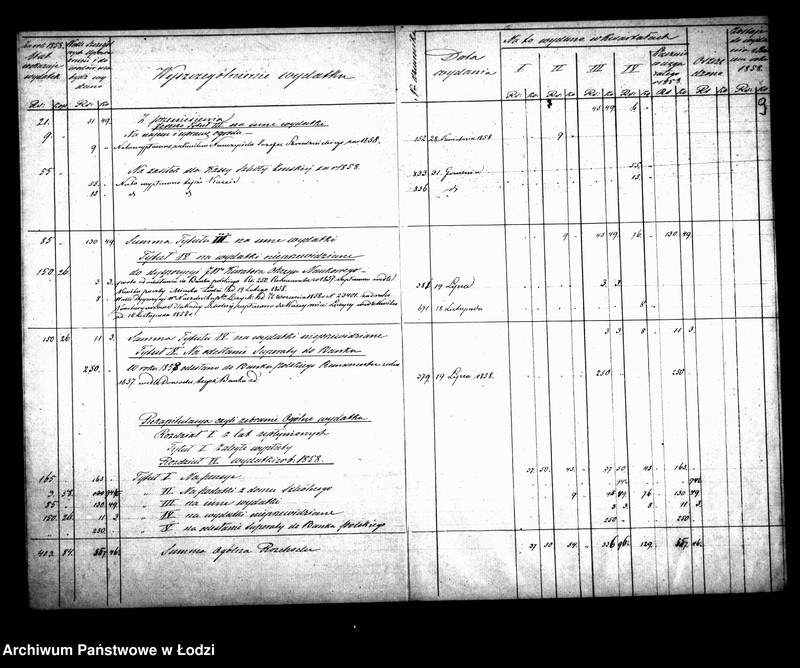 Obraz 14 z jednostki "Manuały przychodów i wydatków kasy szkoły elementarnej katolickiej w mieście Łodzi"