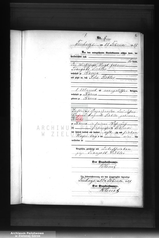 Obraz 10 z jednostki "Sterbe-Neben-Register"