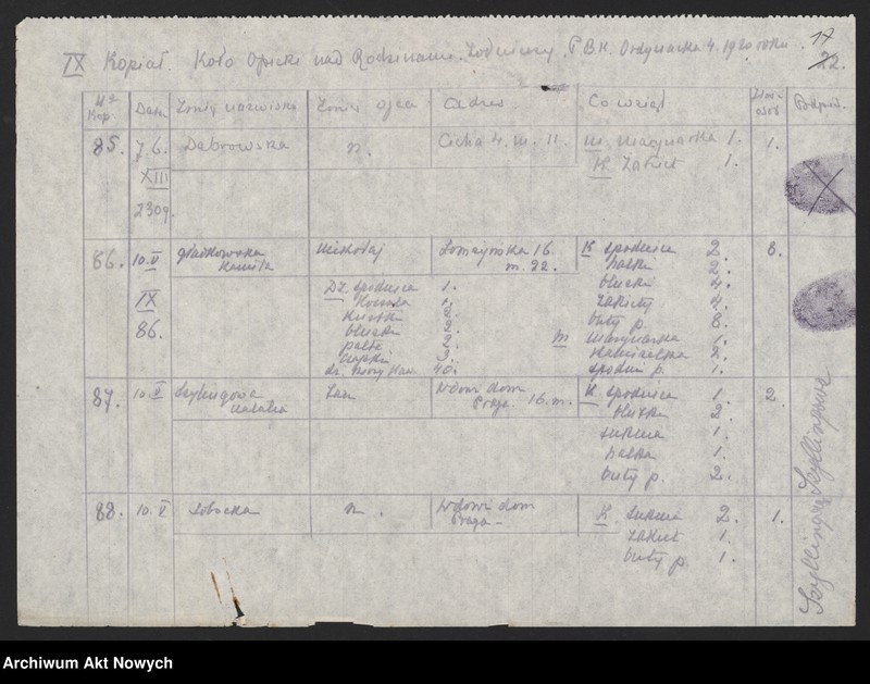 image.from.unit.number "Koło Opieki nad Rodzinami Żołnierzy w Warszawie (Pokwitowania)"