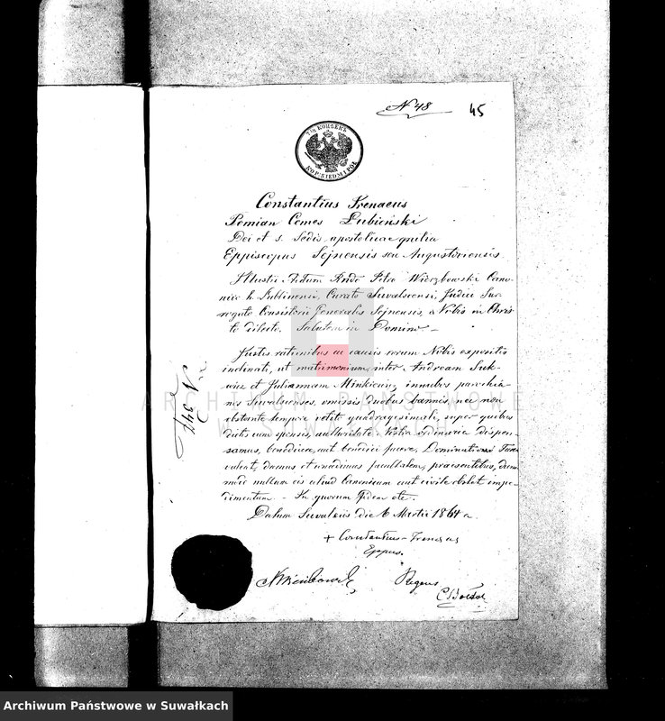 image.from.collection.number "Ważne, ciekawe, zaskakujące. Dokumenty z ksiąg stanu cywilnego.111"