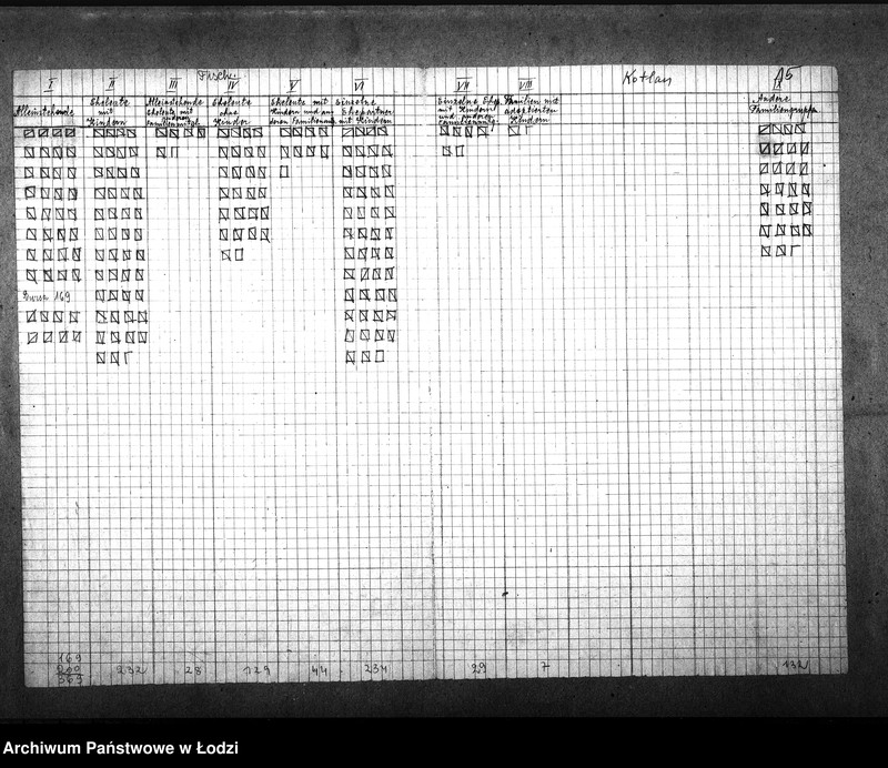 Obraz 19 z jednostki "[Statystyka ludności żydowskiej według wieku i płci]"