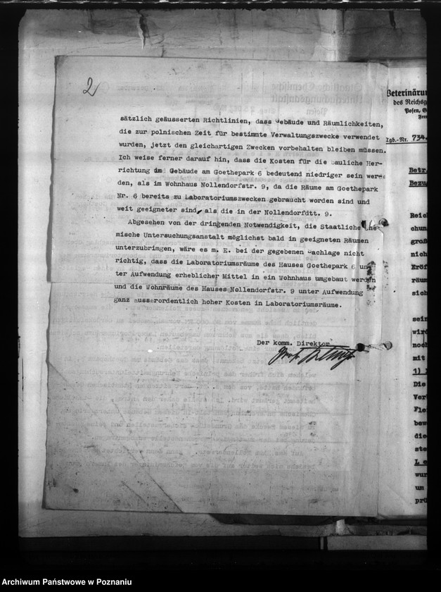 Obraz 6 z jednostki "Unterbringung der Anstalt für Lebensmitteluntersuchung"