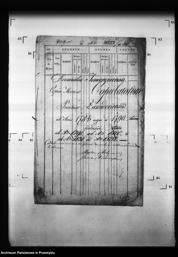 Obraz 5 z jednostki "[Kopie ksiąg metrykalnych parafii Zawadów (dekanat Niemirów)]"
