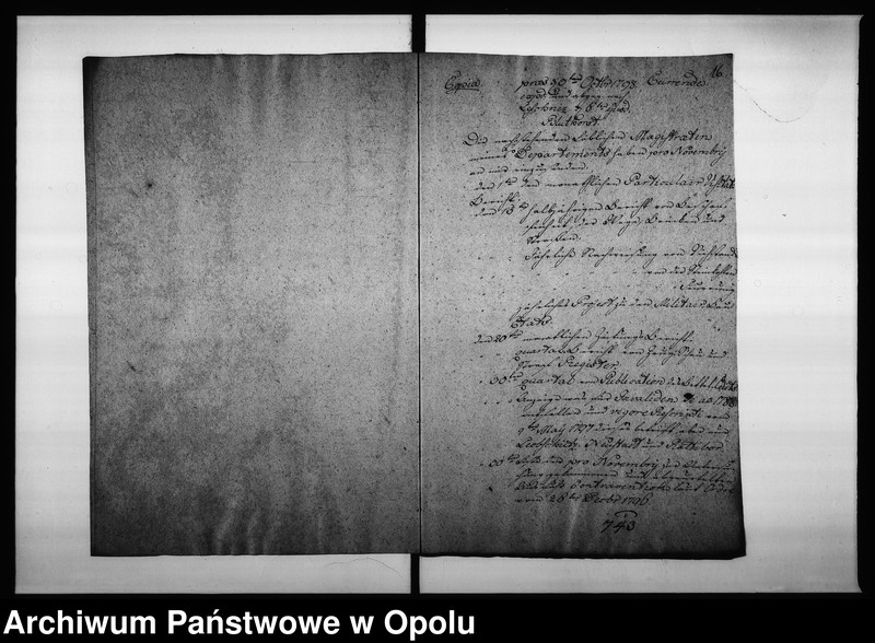 Obraz 17 z jednostki "Acta des Magistrats zu Oppeln von den Fixirten monatlichen Eingaben und der Termins Tabelle"