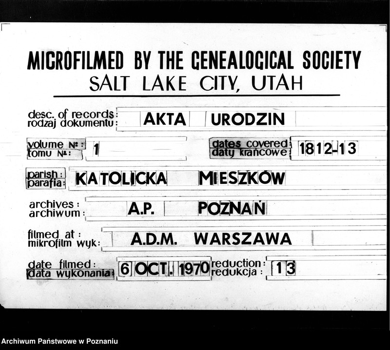 image.from.team "Akta stanu cywilnego Parafii Rzymskokatolickiej Mieszków (pow. jarociński)"