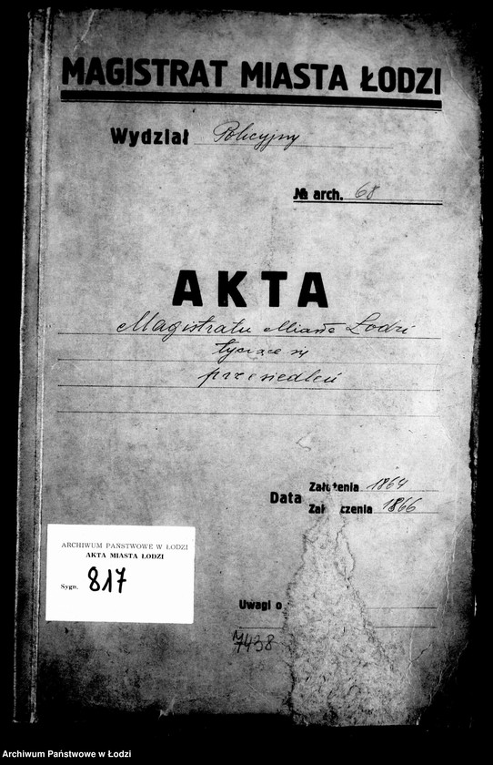 Obraz 4 z jednostki "Akta tyczące się przesiedleń"