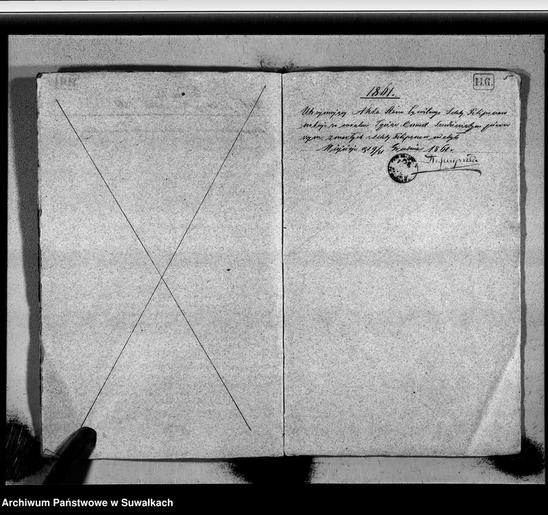 image.from.unit.number "Duplikat Akt Urzędnika Stanu Cywilnego Sekty Filiponów Gminy Wiejsieje Szławaty i Łosewicze i Prepanty z r. 1861"