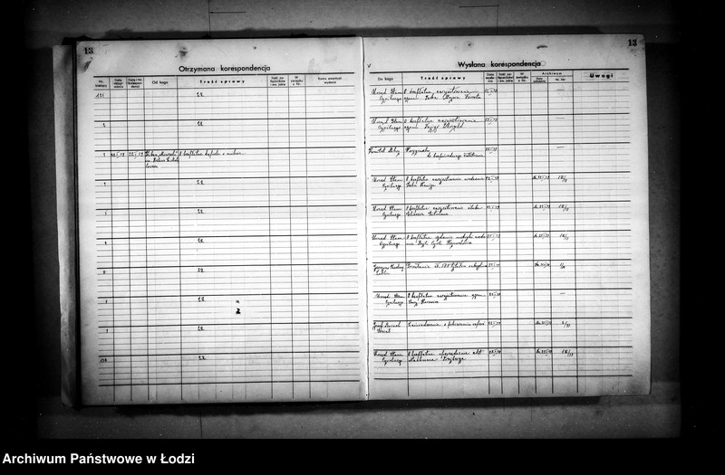 Obraz 16 z jednostki "Dziennik ogólnej korespondencji [przychodzącej i wychodzącej]"