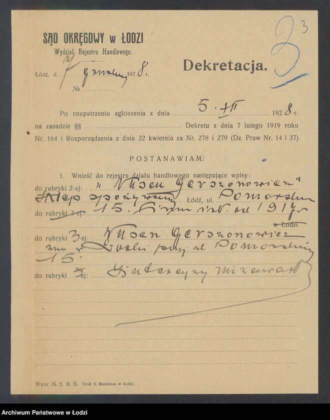 Obraz 5 z jednostki "Nusen Gerszonowicz – sklep spożywczy"