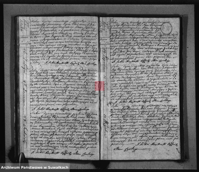 image.from.unit.number "Akta Urzędnika Stanu Cywilnego Gminy Jeleniewskiey Umarłych od Dnia 1-o Stycznia 1815. do ostatniego Grudnia tegoż Roku."