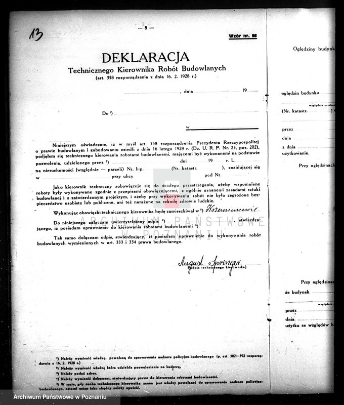 Obraz 19 z jednostki "Projekt urządzenia mleczarni J. Rolli w Krzemieniewie, pow. leszczyński"