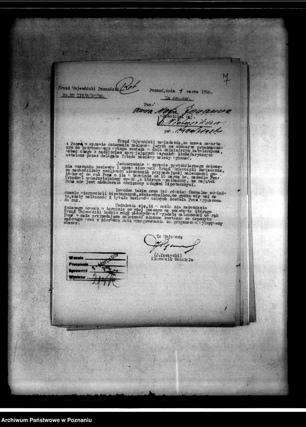 Obraz 11 z jednostki "Administracja przejściowa majątku Nietuszkowo powiat chodzieski"