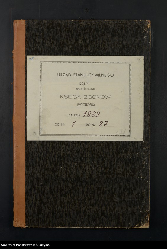 image.from.unit.number "Sterbe-Neben-Register Nr 1 - 27"