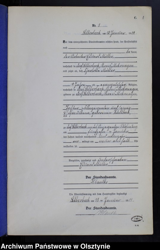 image.from.unit.number "Sterbe-Neben-Register Nr 1 - 26"