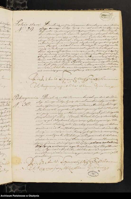 image.from.unit.number "Duplikat Aktow Stanu Cywilnego Urodzonych, Zaślubionych i Zmarłych z Parafii Janowiec z roku 1864-go"