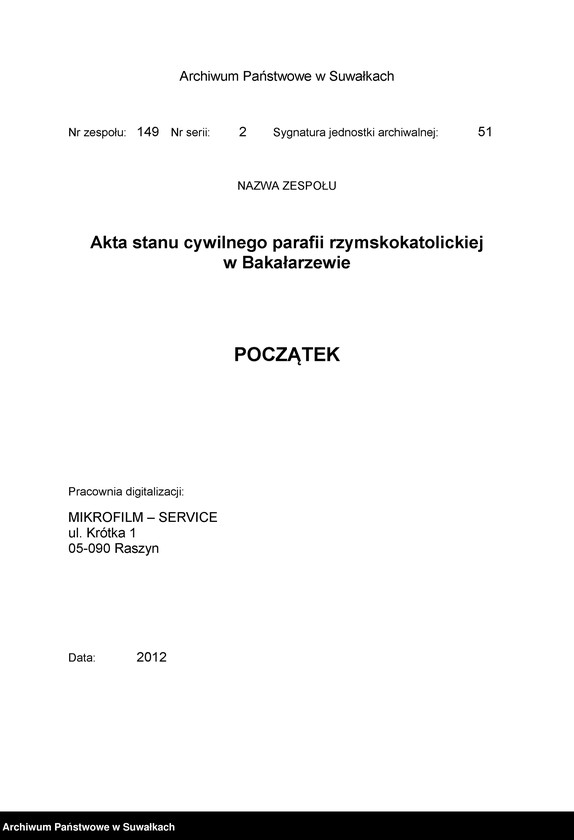 image.from.unit.number "Dokumenty k aktam o brakosočetavšichsja po R.Kat. Prichodu Bakalarževo za 1908 god"
