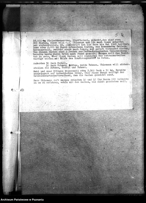 Obraz 9 z jednostki "Aktion Warschau - Hauptakten I (Łupy wojenne zdobyte podczas powstania warszawskiego"